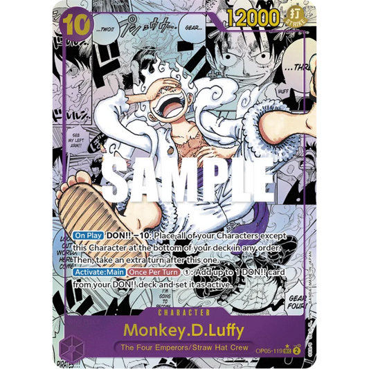 Monkey.D.Luffy (119) (Alternate Art) (Manga) (OP05-119) - Awakening of the New Era Foil