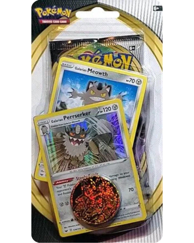 Sword & Shield Single Blister Pack [Galarian Meowth & Galarian Perrserker]