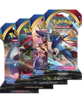 Sword And Shield Base Set Sleeved Booster Pack Art Bundle [Set of 4]