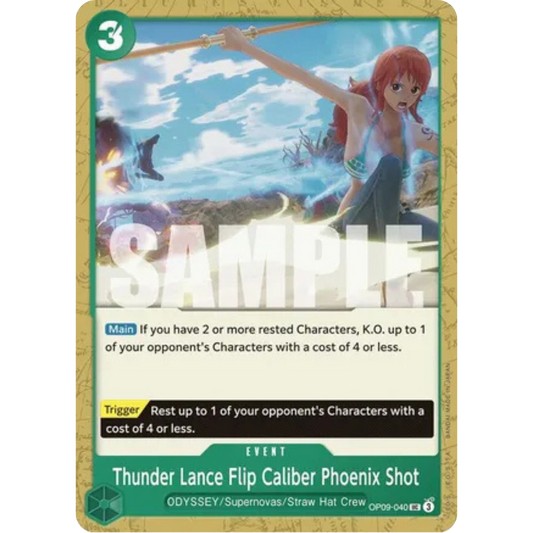 Thunder Lance Flip Caliber Phoenix Shot (OP09-040) - Emperors in the New World