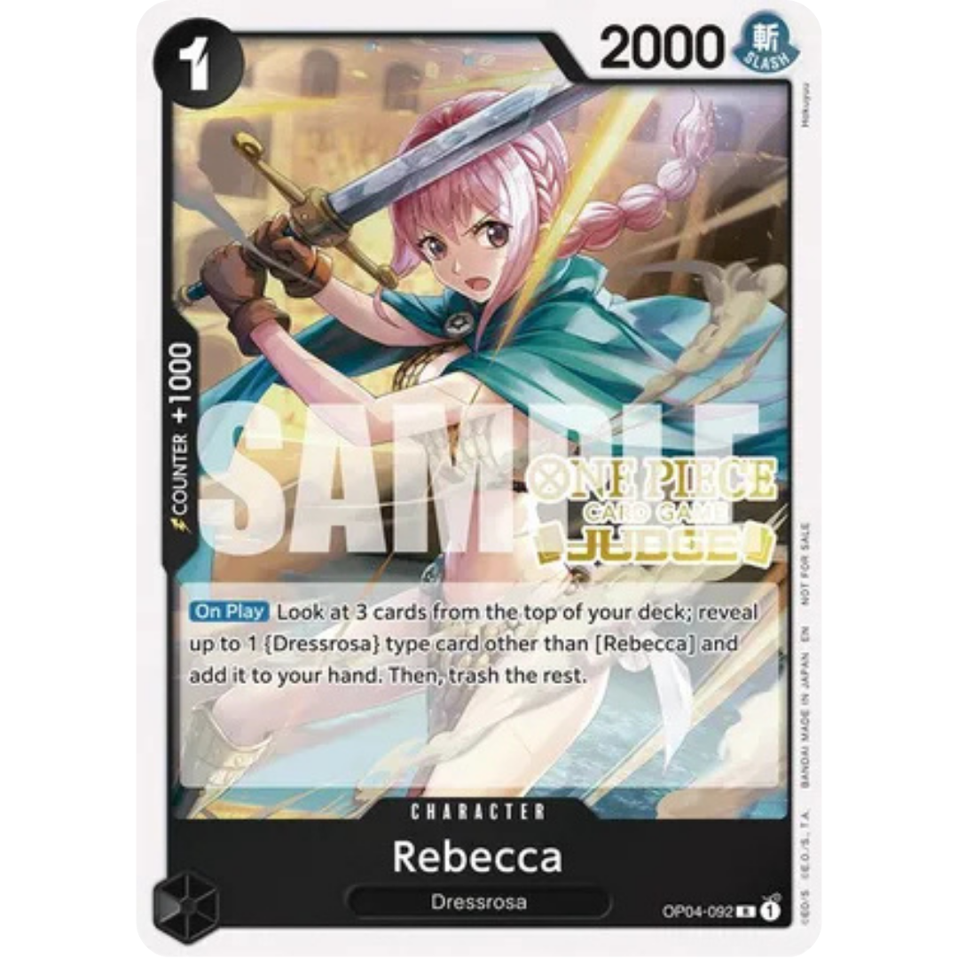 Rebecca (Judge Pack Vol. 6) (OP04-092) - One Piece Promotion Cards Foil