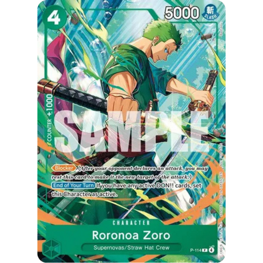 Roronoa Zoro (114) (P-114) - One Piece Promotion Cards
