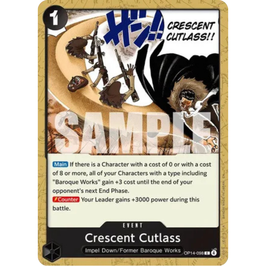Crescent Cutlass (OP14-098) - The Azure Sea's Seven