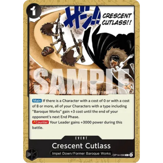 Crescent Cutlass (OP14-098) - The Azure Sea's Seven