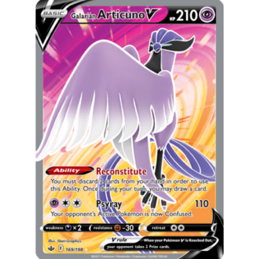 Galarian Articuno V (169/198) [Sword & Shield: Chilling Reign]