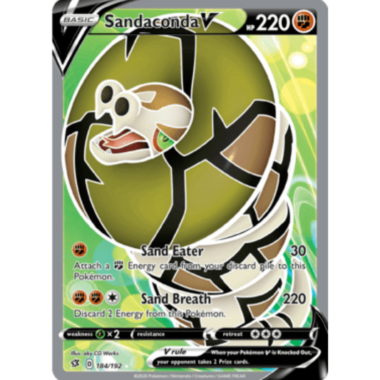 Sandaconda V (184/192) [Sword & Shield: Rebel Clash]