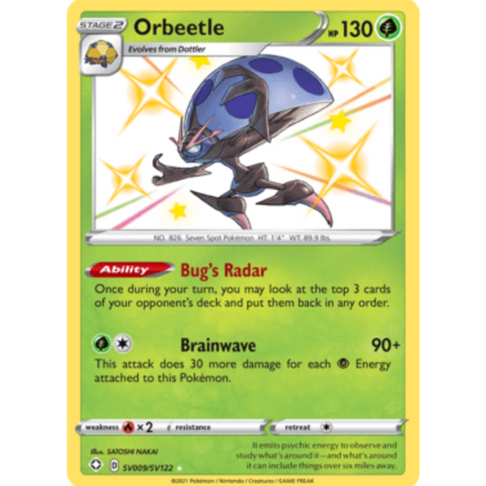 Orbeetle (SV009/SV122) [Sword & Shield: Shining Fates]