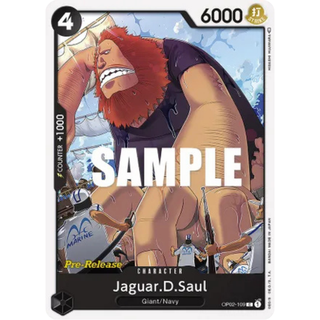 Jaguar.D.Saul (OP02-109) - Paramount War Pre-Release Cards
