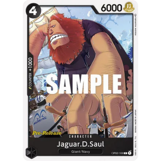 Jaguar.D.Saul (OP02-109) - Paramount War Pre-Release Cards