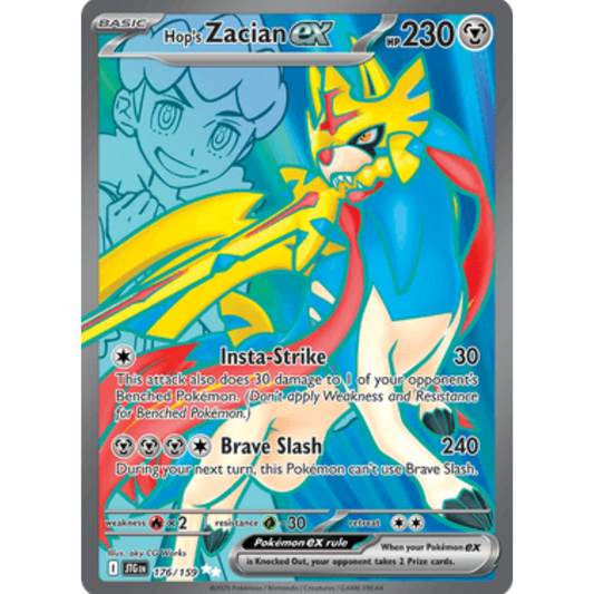 Hop's Zacian ex 176/159  - Holofoil SV09 Journey Together - Ultra Rare