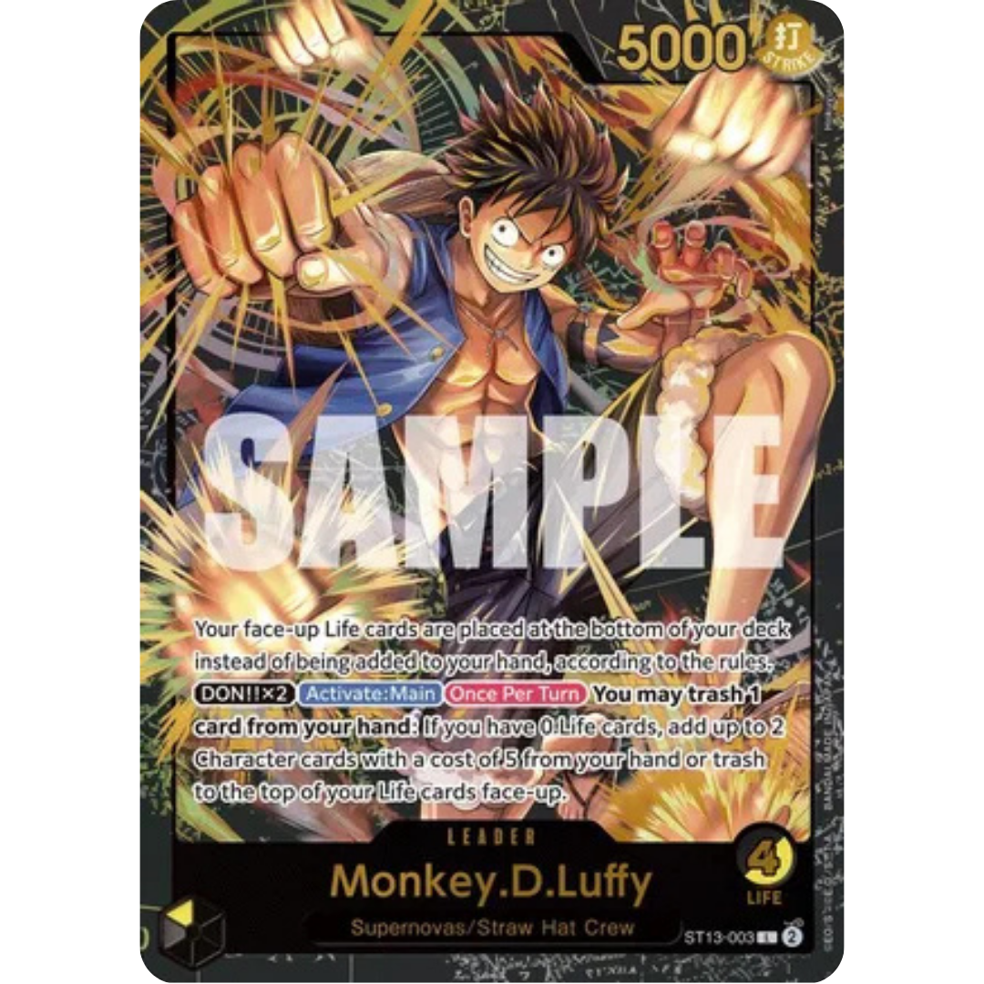 Monkey.D.Luffy (Premium Card Collection -Leader Collection-) (ST13-003) - One Piece Promotion Cards Foil