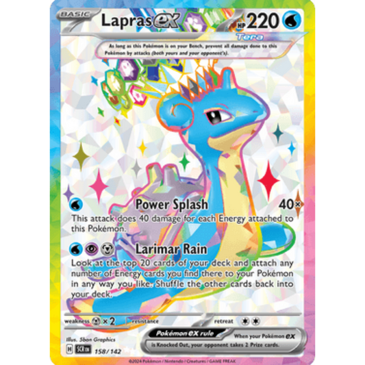 Lapras ex 158/142  - Holofoil SV07 Stellar Crown - Ultra Rare