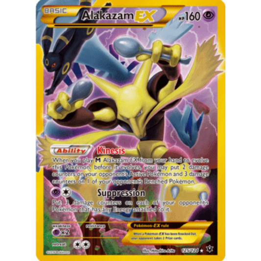Alakazam EX (Secret) 125/124  - Holofoil XY  Fates Collide - Secret Rare
