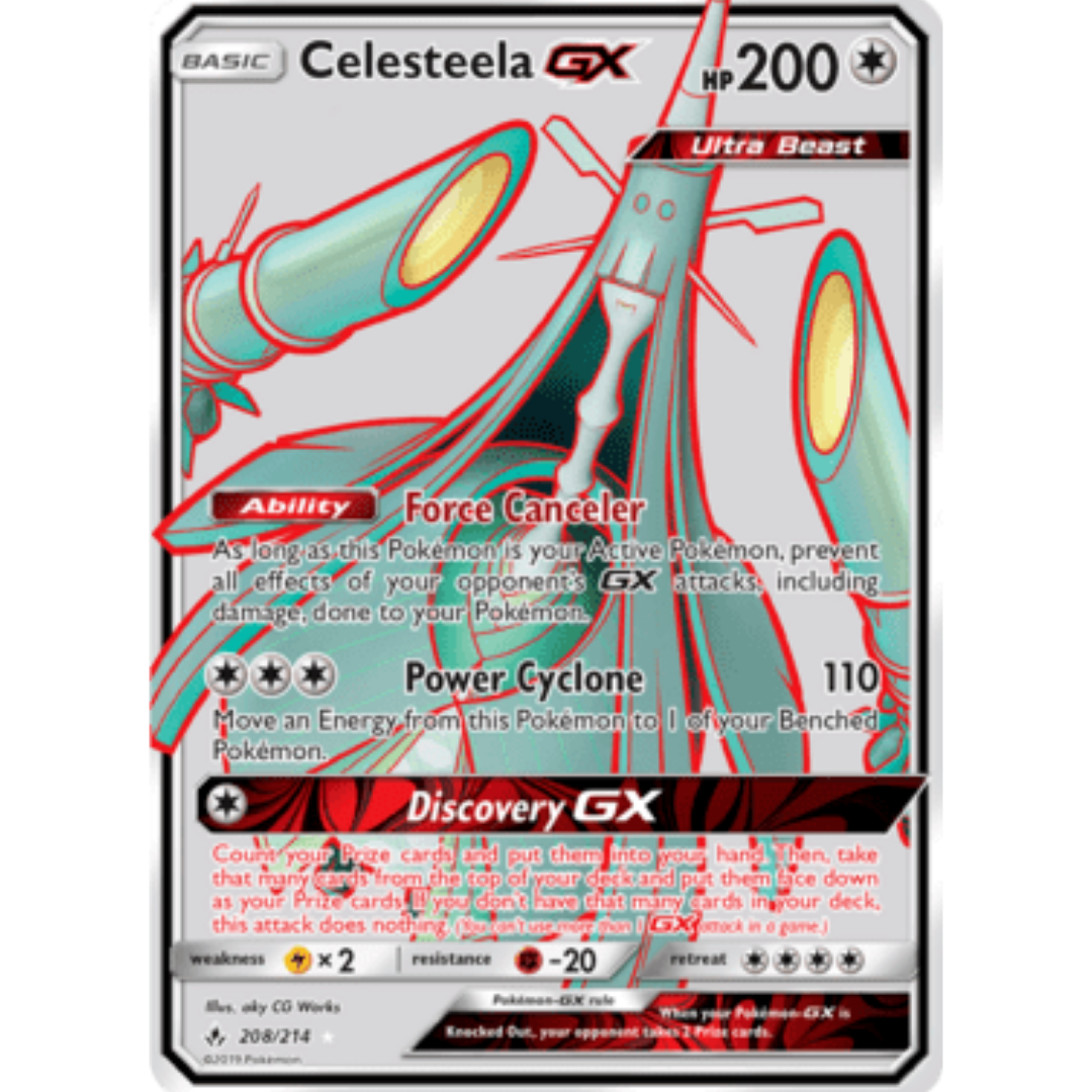 Celesteela GX (Full Art)  - Holofoil SM  Unbroken Bonds - Ultra Rare