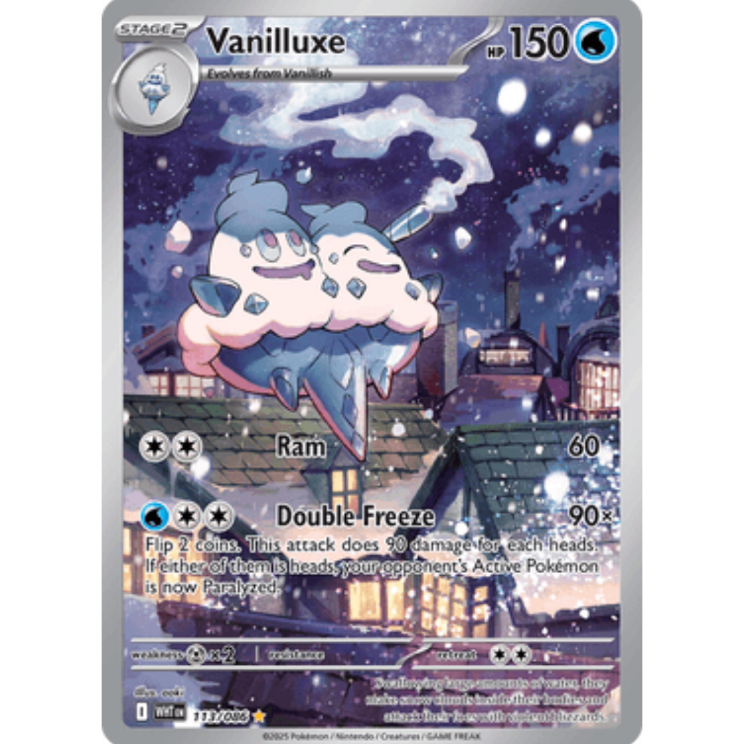 Vanilluxe 113/086  - Holofoil SV White Flare - Illustration Rare