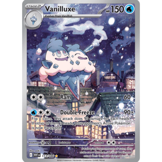 Vanilluxe 113/086  - Holofoil SV White Flare - Illustration Rare