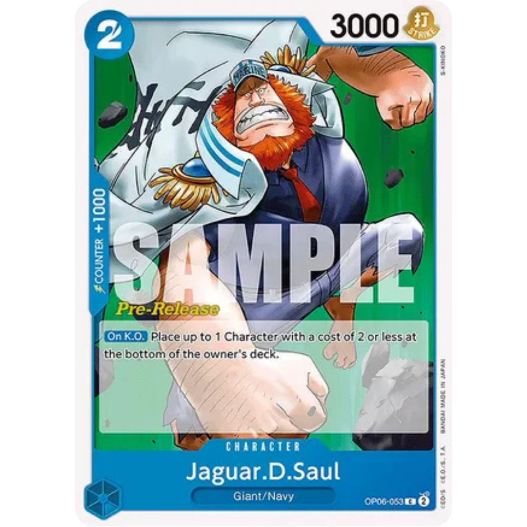 Jaguar.D.Saul (OP06-053) - Wings of the Captain Pre-Release Cards