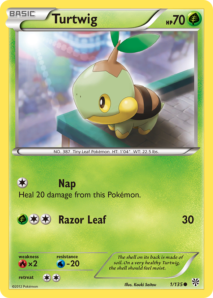 Turtwig 001/135  Plasma Storm - Common