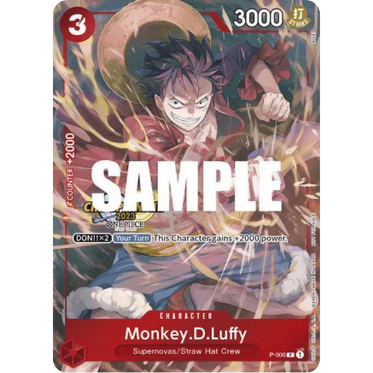 Monkey.D.Luffy (006) (CS 2023 Celebration Pack) (P-006) - One Piece Promotion Cards Foil