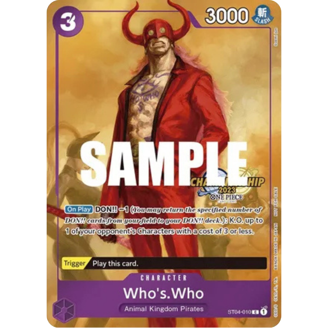 Who's.Who (CS 2023 Celebration Pack) (ST04-010) - One Piece Promotion Cards Foil