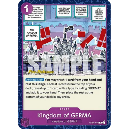 Kingdom of GERMA (OP06-079) - Wings of the Captain Pre-Release Cards