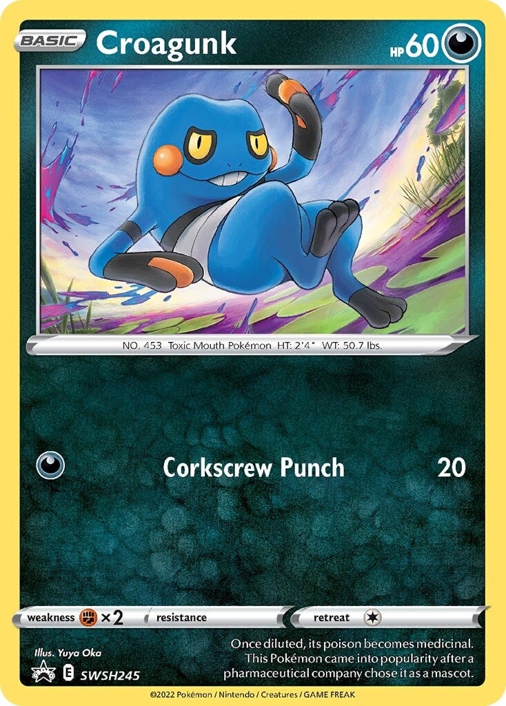 Croagunk SWSH245  - Holofoil SWSH Sword & Shield Promo Cards - Promo