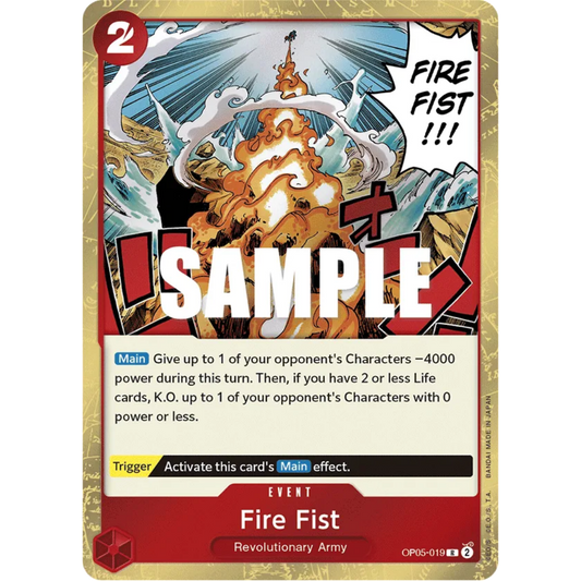 Fire Fist (OP05-019) - Awakening of the New Era Foil