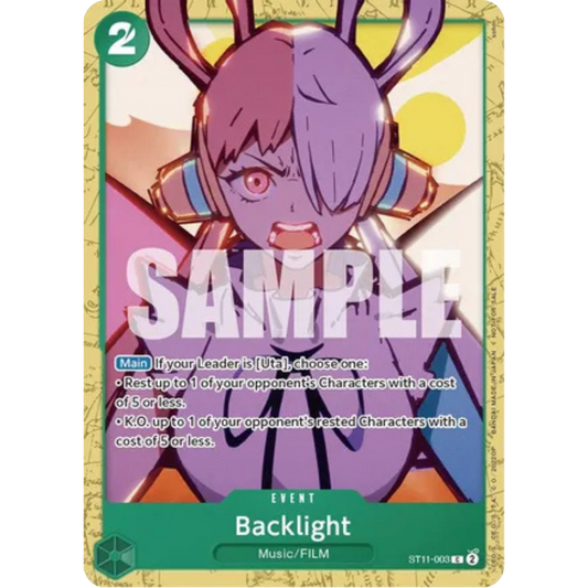 Backlight (Starter Deck 11: Uta Deck Battle) (ST11-003) - One Piece Promotion Cards