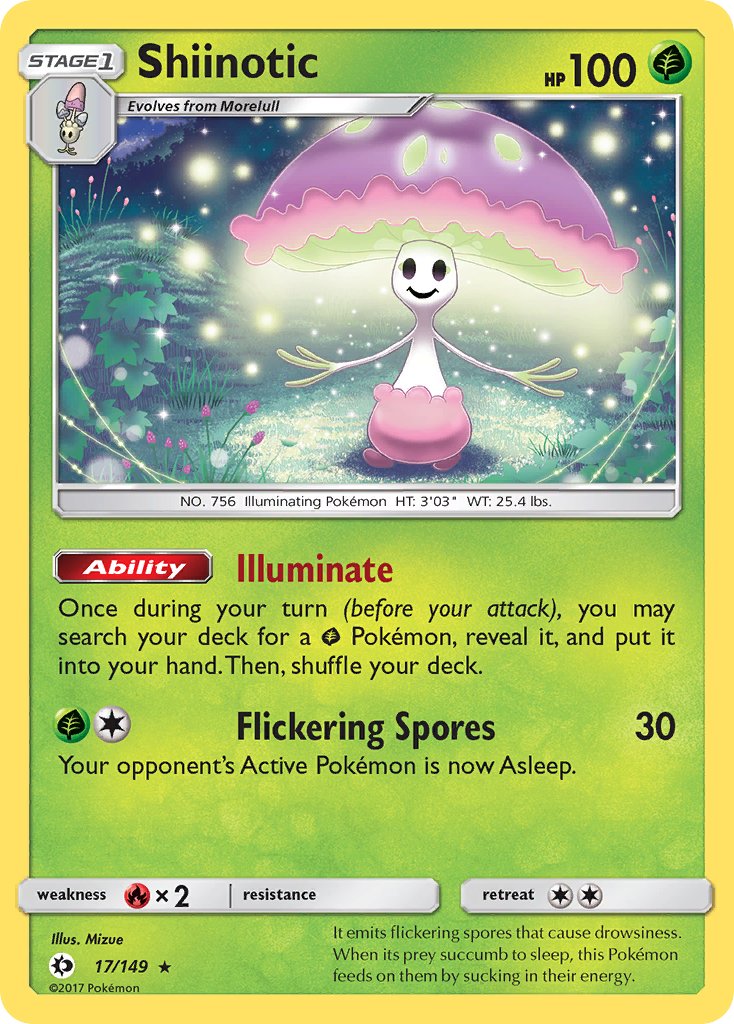Shiinotic - 17/149 (SM Base Set)/149  Deck Exclusives - Rare