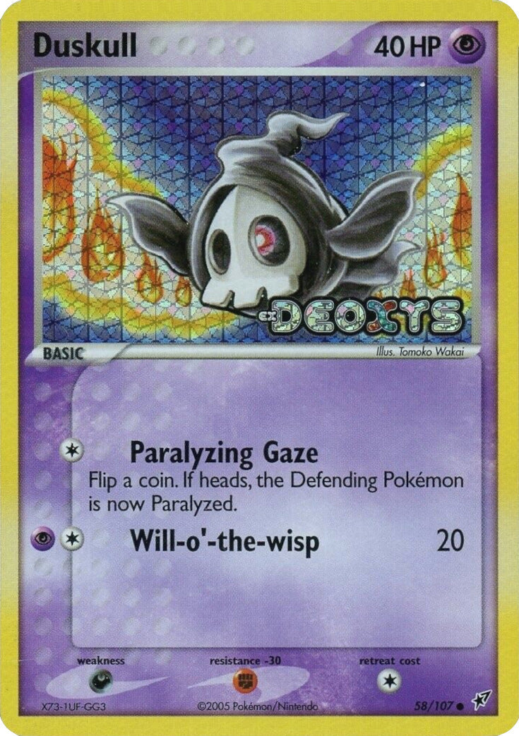 Duskull 058  - Reverse Holofoil Deoxys - Common