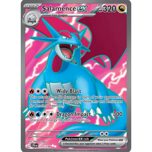 Salamence ex 177/159  - Holofoil SV09 Journey Together - Ultra Rare