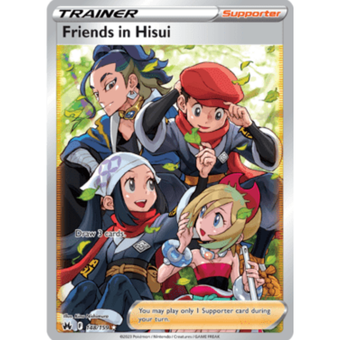 Friends in Hisui (148/159) (Full Art) [Sword & Shield: Crown Zenith]