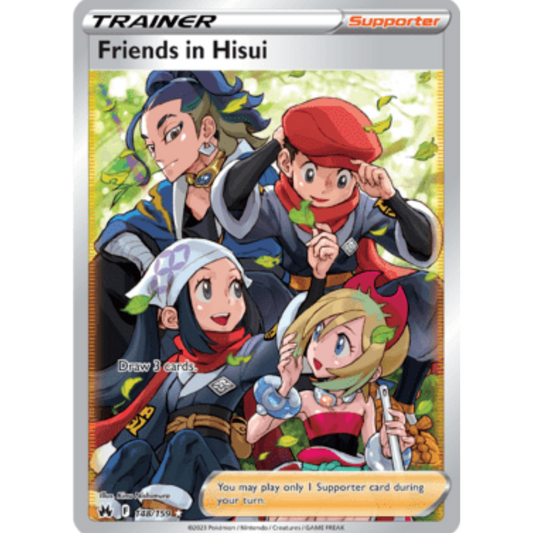 Friends in Hisui (148/159) (Full Art) [Sword & Shield: Crown Zenith]