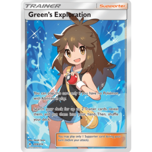 Green's Exploration (Full Art) 209  - Holofoil SM  Unbroken Bonds - Ultra Rare