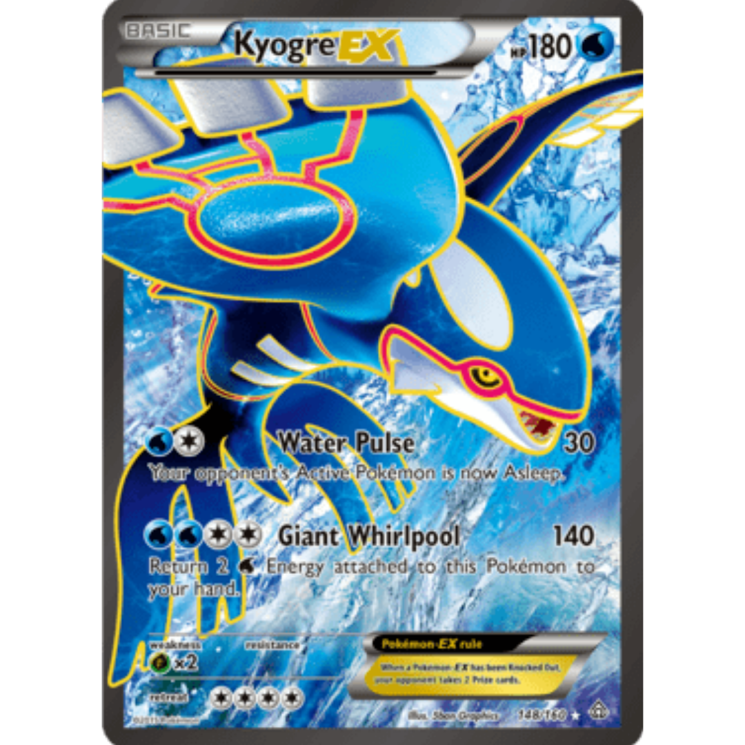 Kyogre EX (148 Full Art) 148  - Holofoil XY  Primal Clash - Ultra Rare