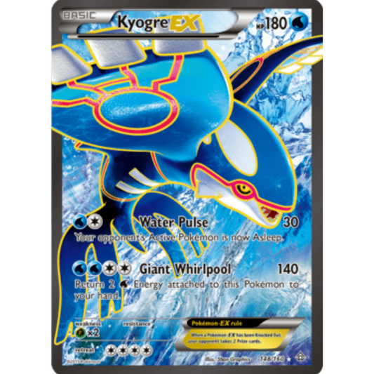 Kyogre EX (148 Full Art) 148  - Holofoil XY  Primal Clash - Ultra Rare