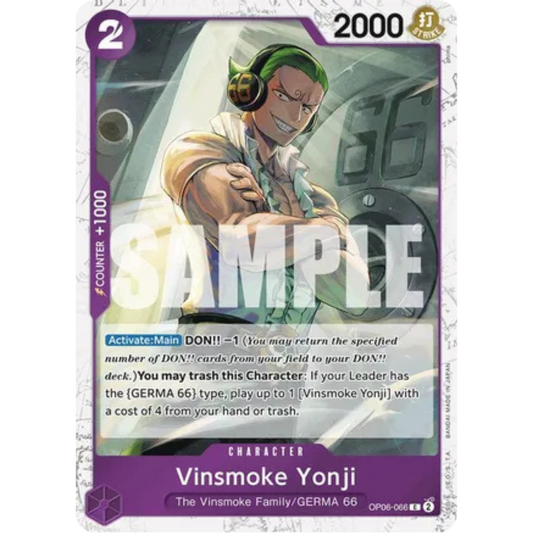 Vinsmoke Yonji (OP06-066) (Jolly Roger Foil) (OP06-066) - Premium Booster -The Best- Foil
