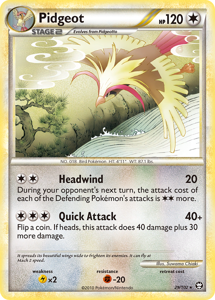 Pidgeot  Triumphant - Rare