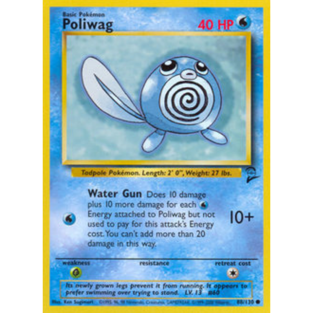Poliwag 088  Base Set 2 - Common