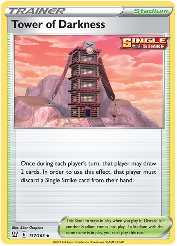 Tower of Darkness 137/163  SWSH05 Battle Styles - Uncommon