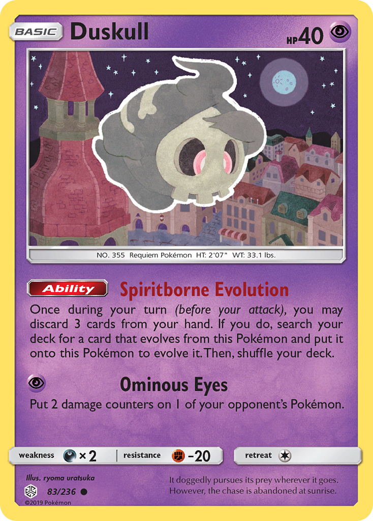 Duskull 083  SM  Cosmic Eclipse - Common