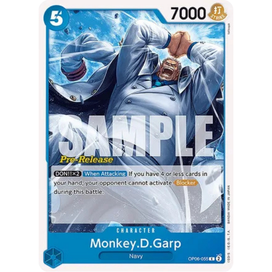 Monkey.D.Garp (OP06-055) - Wings of the Captain Pre-Release Cards
