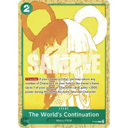 The World's Continuation (Starter Deck 11: Uta Deck Battle) (P-059) - One Piece Promotion Cards