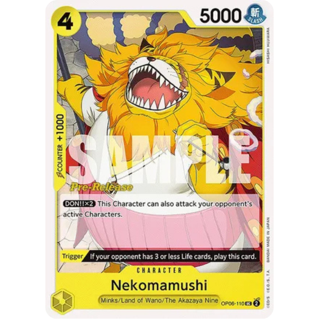 Nekomamushi (OP06-110) - Wings of the Captain Pre-Release Cards