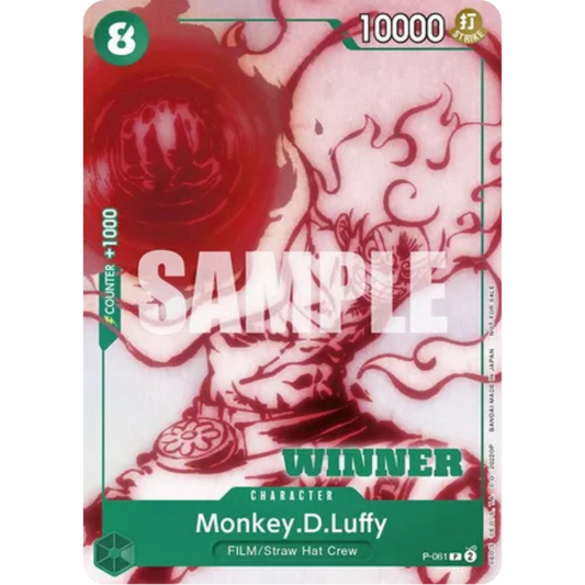 Monkey.D.Luffy (Starter Deck 11: Uta Deck Battle) [Winner] (P-061) - One Piece Promotion Cards Foil