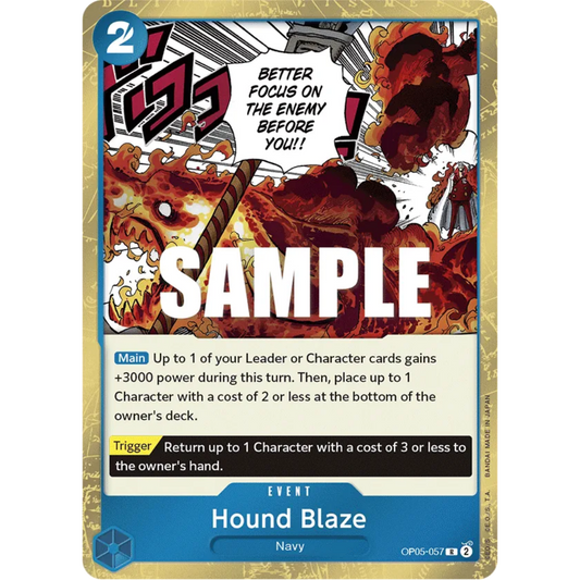 Hound Blaze (OP05-057) - Awakening of the New Era Foil