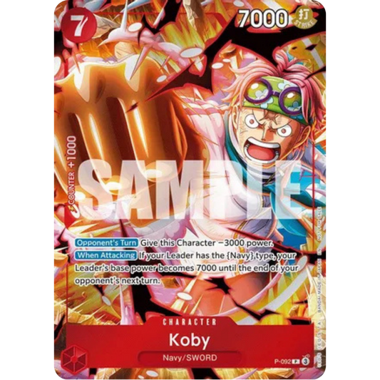 Koby (Event Pack Vol. 7) (P-092) - One Piece Promotion Cards Foil