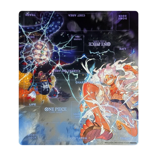 One Piece Official Playmat - Luffy & Blackbeard 2-Player Tournament Mat