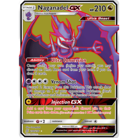 Naganadel GX (Full Art) 230  - Holofoil SM  Unified Minds - Ultra Rare