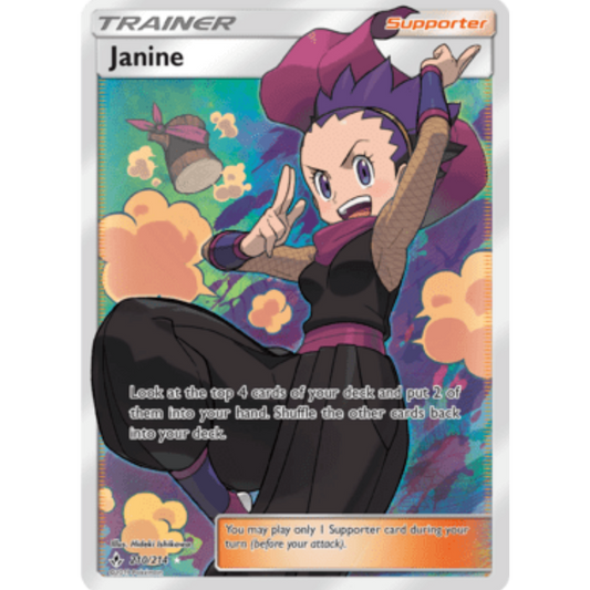 Janine (Full Art) 210  - Holofoil SM  Unbroken Bonds - Ultra Rare